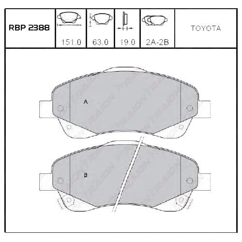 ON FREN BALATA - AVENSIS 03-08/COROLLA 05-06 DIZEL