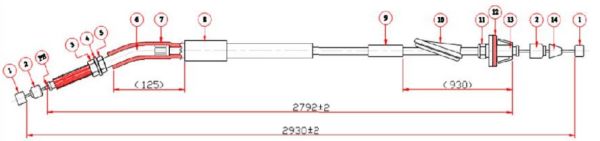 GAZ TELI- L300 YM 97-