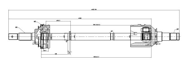 AKS KOMPLE SOL (26*628*20*48 ABS)- CORONA AT191 2.0 ABSLI 92-97 / CARINA 2.0 ABSLI 92-97