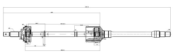 AKS KOMPLE SAG (26*915*20*48 ABS)- CORONA AT191 2.0 ABSLI 92-97 / CARINA 2.0 ABSLI 92-97