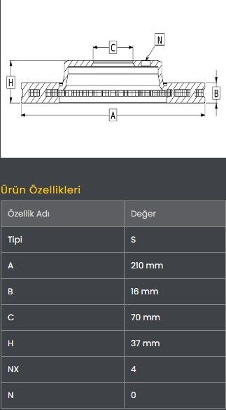 FREN DISKI ON (210-4)- HIJET 92-
