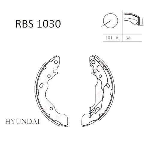 ARKA FREN BALATA (PABUC) - ACCENT-ADMIRE 03-05 / ELANTRA 90-95 / MATRIX 01-