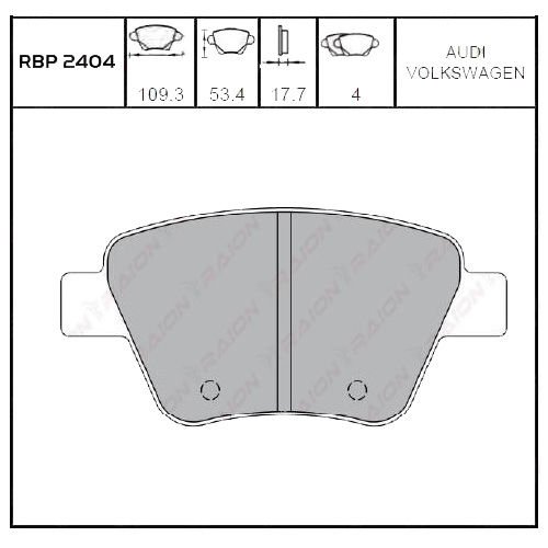 ARKA FREN BALATA - GOLF-6 / CADDY-3 11-> / JETTA 11->