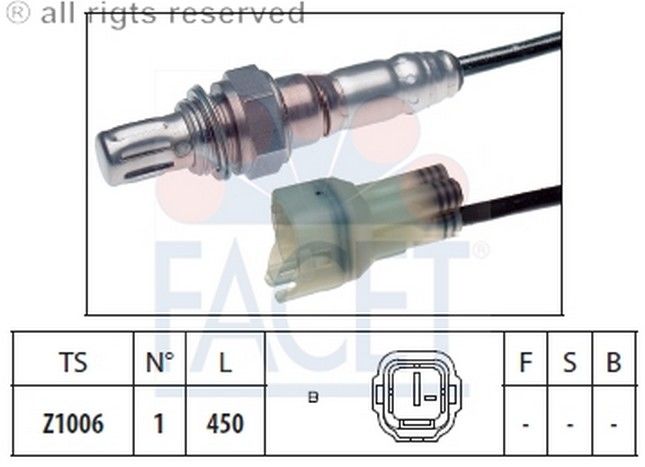 SENSOR OKSIJEN-BALENO 16V 1996>>/VITARA 8V 1990-94  (FACET)