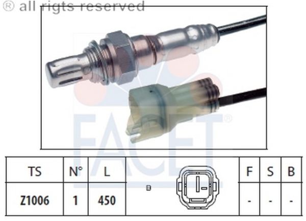 SENSOR OKSIJEN-BALENO 16V 1996>>/VITARA 8V 1990-94  (FACET)