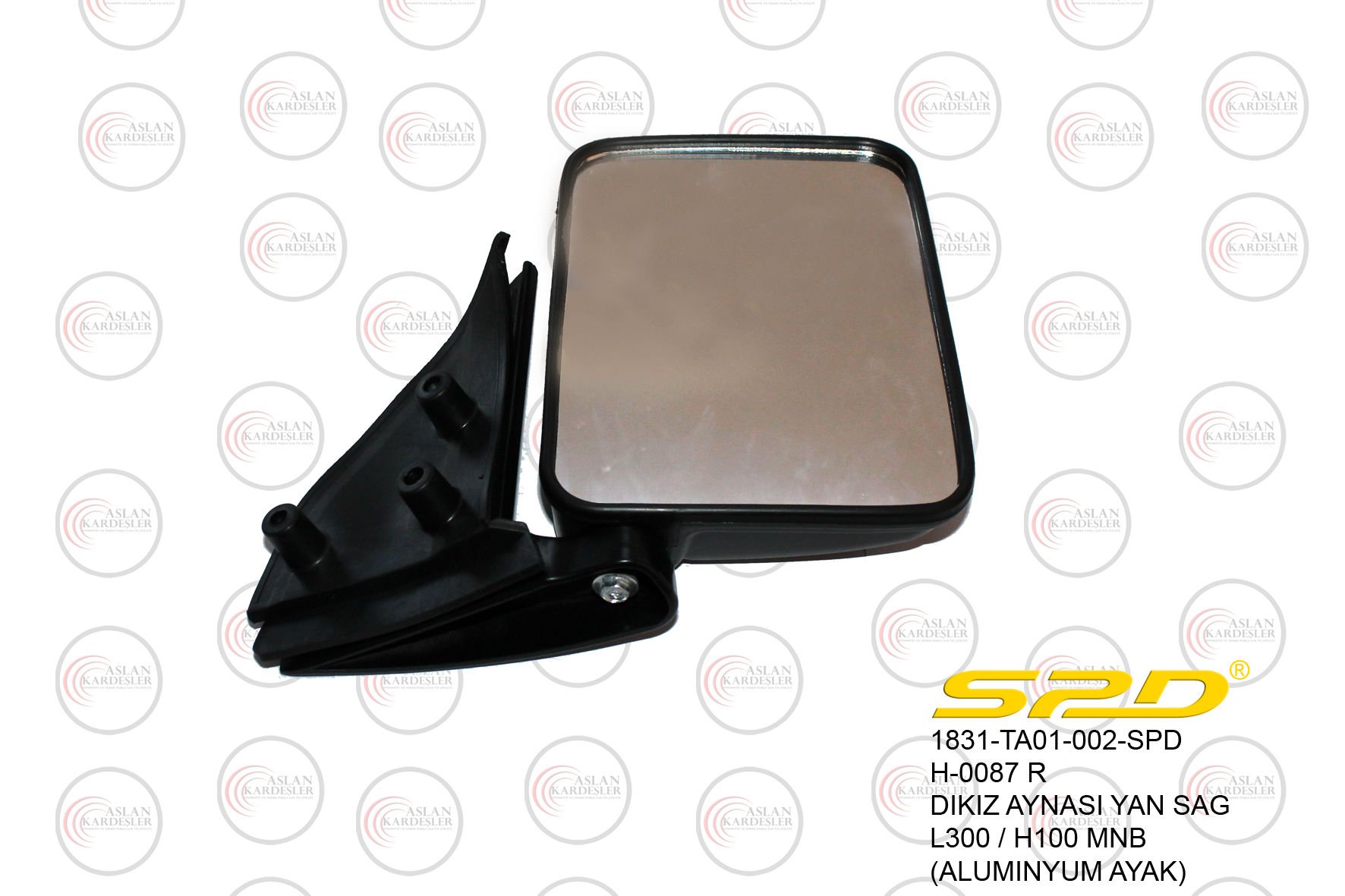 DIKIZ AYNASI YAN SAG (DEMIR AYAK)- L300 86- / H100 94-