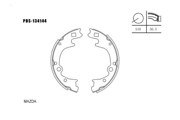 ARKA FREN BALATA (PABUC) - BONGO 2.7 97-03 / BONGO 2.9 10-