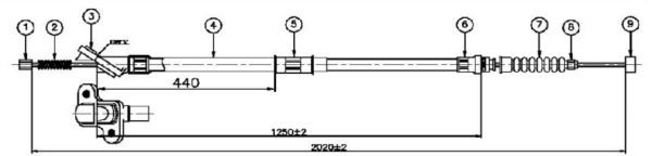 ARKA EL FREN TELI SOL- HILUX-LN145 98-
