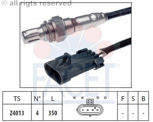 SENSOR OKSIJEN-LANOS 97>/REZZO 05>/LEGANZA 97>02/FRONTERA 98>  (FACET)