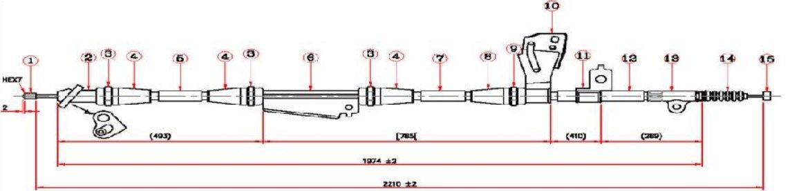 ARKA EL FREN TELI SAG- NAVARA 4WD 06-14
