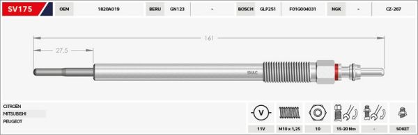 KIZDIRMA BUJİSİ (ISITMA) L-200 15=>