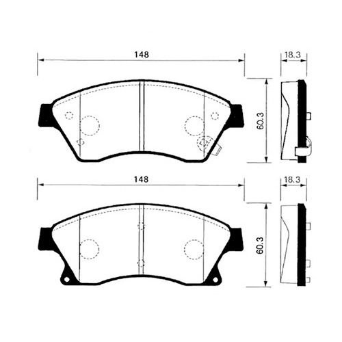ON FREN BALATA - CRUZE 09-> / ASTRA-J DZL / AVEO 2011->