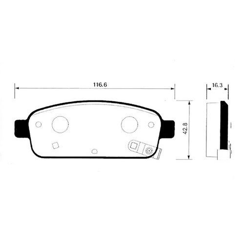 ARKA FREN BALATA - CRUZE 09- / ZAFIRA 11-