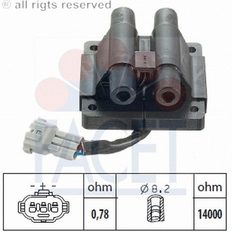 BOBIN ATESLEME-IMPREZA 1.6-1.8 92>00/LEGACY 2.0 90>  (FACTE)