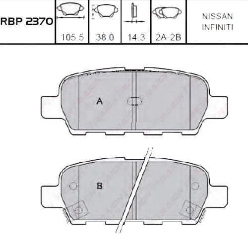 ARKA FREN BALATA - XTRAIL 01-13 / QASHQAI 07-13 / GRAND VITARA 05-15 / JUKE 10-19 / MURANO 03-14 / PULSAR 14- / KOLEOS 08-