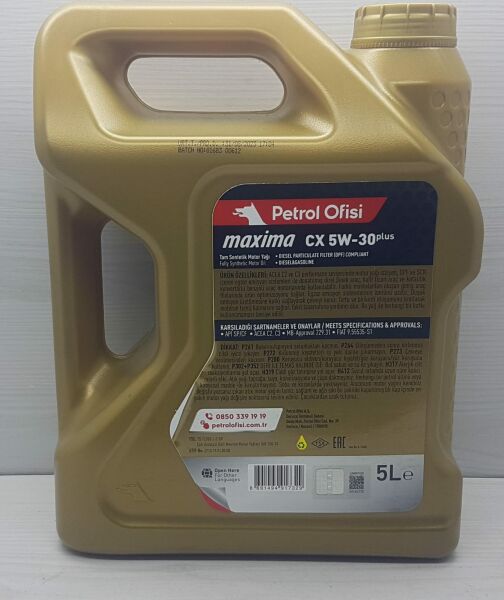 Yağ 5W30 5Lt P.Ofisi Cx Partikullu
