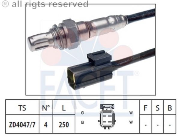 SENSOR OKSIJEN-MAZDA 626 2,0I 16V FS 1992-02