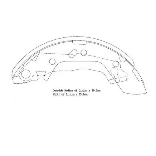 ARKA FREN BALATA (PABUC) - EXCEL 90-95 / ACCENT 00-02