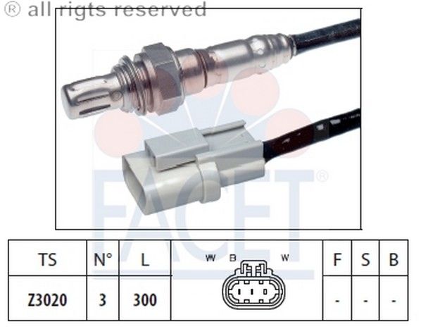 SENSOR OKSIJEN-PRIMERA 2.0 96>01  (FACET)