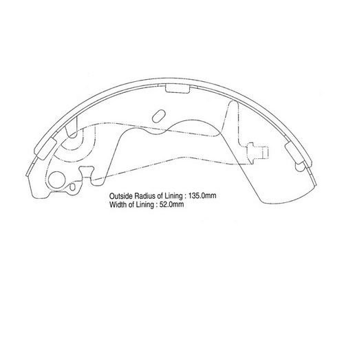 ARKA FREN BALATA (PABUC) - STAREX 97-02