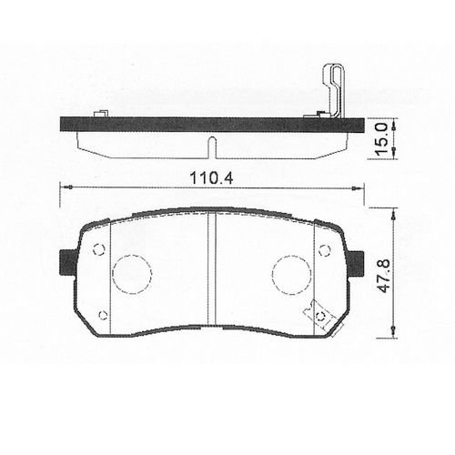 ARKA FREN BALATA- H1 08- / CARNIVAL 06- / IX55 08- / SORENTO 15-