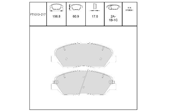 ON FREN BALATA (SEGMAN DELIKLI) - SANTAFE 10- / SORENTO 10- / H350-PANELVAN 2015- / MUSSO GRAND 19- / KORANDO C 10- / KORANDO SPORTS 12- / REXTON 17-