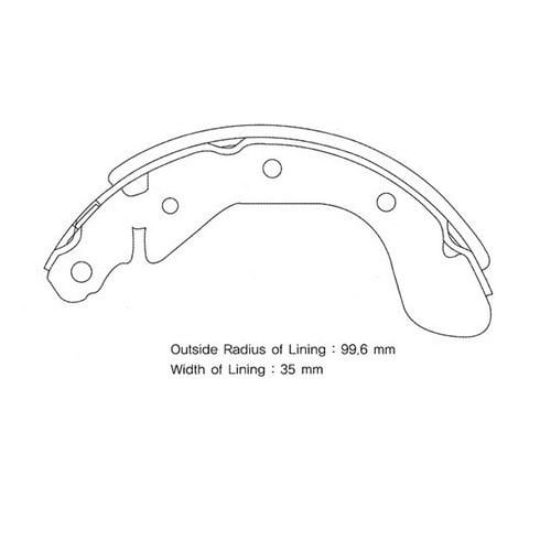 ARKA FREN BALATA (PABUC) - KALOS 03->/AVEO 05->