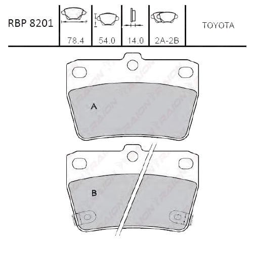 ARKA FREN BALATA - TIGGO 08-11 / RAV4 00-05