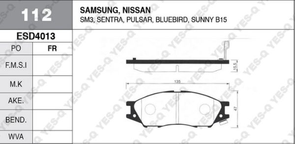 ON FREN BALATA - ALMERA 00-