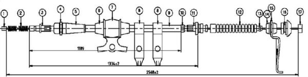 ARKA EL FREN TELI SAG- B2500 2WD 99-