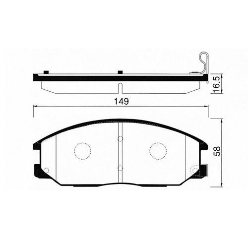 ON FREN BALATA - ACTYON 06- / KYRON 05- / REXTON 04- / SANTAFE 01-