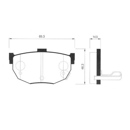 ARKA FREN BALATA - CERATO 04-09/ELANTRA 00-06
