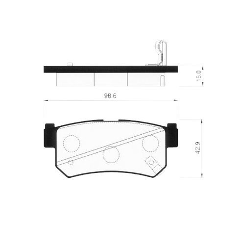 ARKA FREN BALATA - ACTYON 06- / KYRON 06- / REXTON 04-