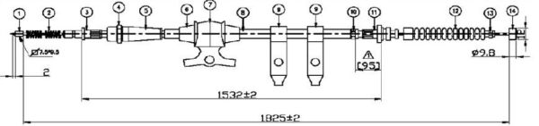 ARKA EL FREN TELI SAG- BT50 2WD 06-14 / RANGER 2WD 06-11