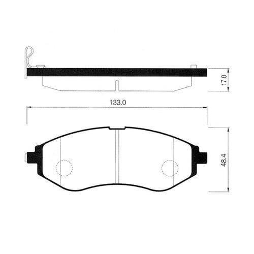 ON FREN BALATA - KALOS 02->/AVEO 05-09 (14 JANT)