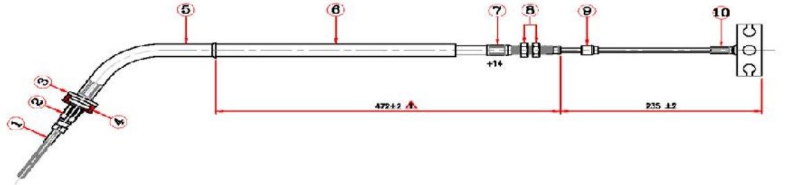 ON EL FREN TELI - CARRY-GA413 1.3 99-