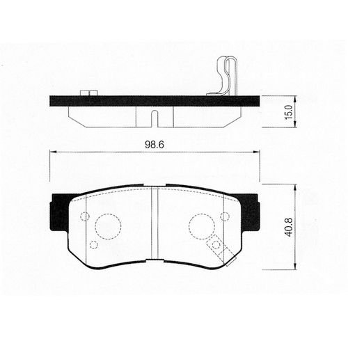 ARKA FREN BALATA - GETZ 02->/SONATA 02-08/TUCSON 04-09/SANTAFE 01-05/SPORTAGE 04-09