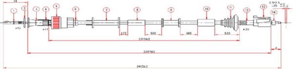 KILOMETRE TELI- B2500 99-