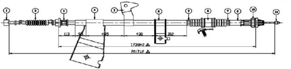 ARKA EL FREN TELI SOL- D-MAX 2WD-4WD 04-07