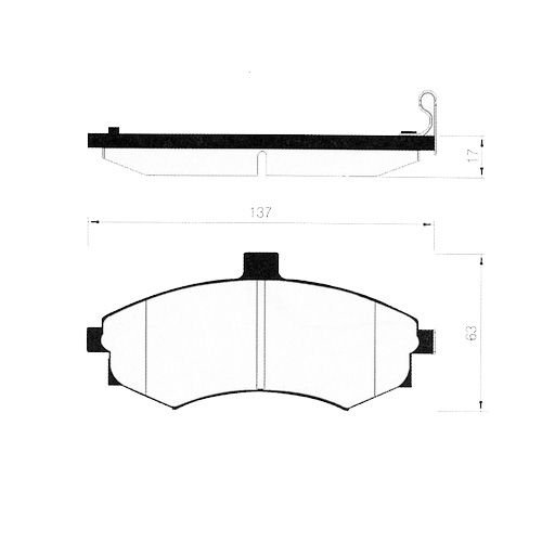 ON FREN BALATA - ELANTRA 00-03/MATRIX 09->