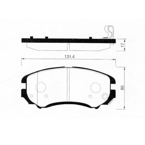 ON FREN BALATA - SPORTAGE 04-09 / TUCSON 04-09 / SONATA 05- / ELANTRA 04-06 / TIGGO 7 PRO 23-