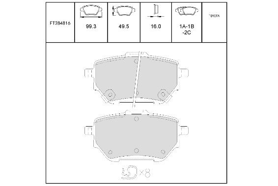 ON FREN BALATA - NPR75 NQR / NOVO / IVECO / DAF / RENAULT / MAN / MERCEDES
