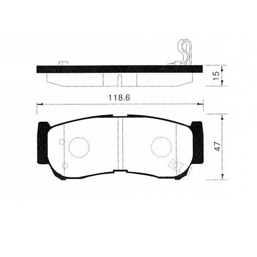 ARKA FREN BALATA - SANTAFE 06-08