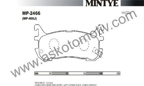 ARKA FREN BALATA - 323-LANTIS 1.8 96>98