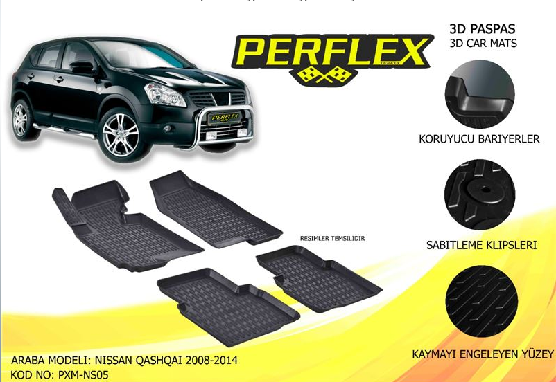 Paspas Qashqai 07-12 3D