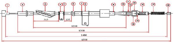 ARKA EL FREN TELI L/R- SWIFT 89-96 HB 5D