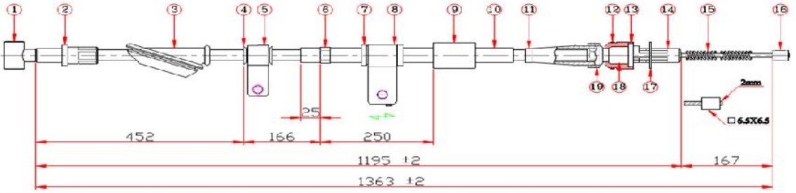 ARKA EL FREN TELI L/R- SWIFT 89-96 HB 3D