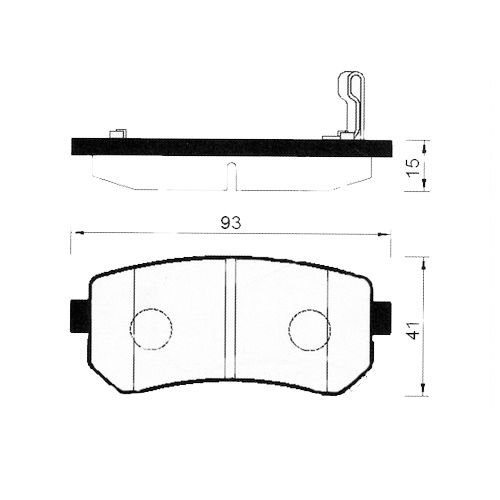 ARKA FREN BALATA - ACCENT-ERA 06- / I30 08-11 / CEED 08-11 / I20 08-14 / SPORTAGE 10- / IX35 10-