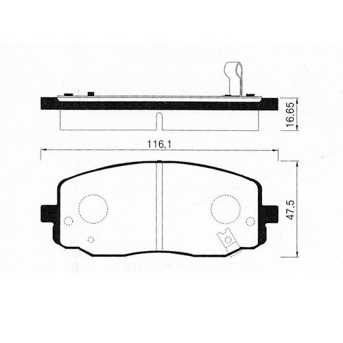 ON FREN BALATA - PICANTO 04-12 / I20 1200cc 08- / I10 08-12