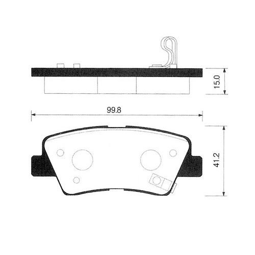 ARKA FREN BALATA - ACCENT-BLUE 11- / ELANTRA 11- / SOUL 11- / CEED 12- / I30 12- / TIVOLI 15- / TUCSON 15- / KORANDO 10-